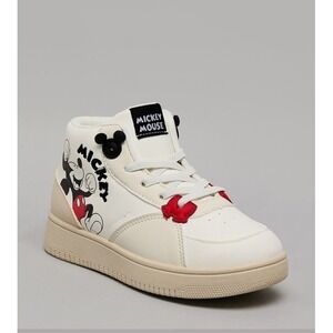 Disney X‎ Zara 22 US 5T 5 Toddler High Top Sneakers Mickey Mouse Side Zip Shoes